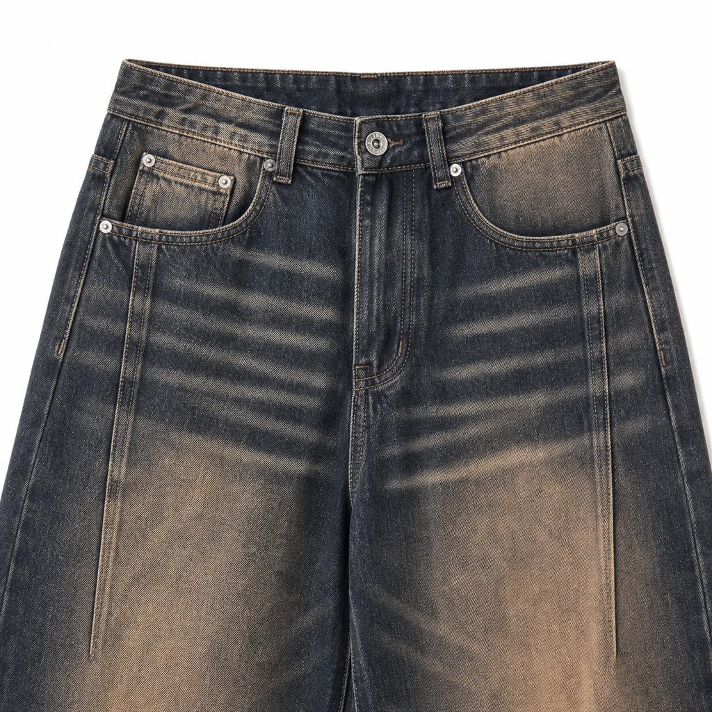 Mud Wash Wide Leg Jeans