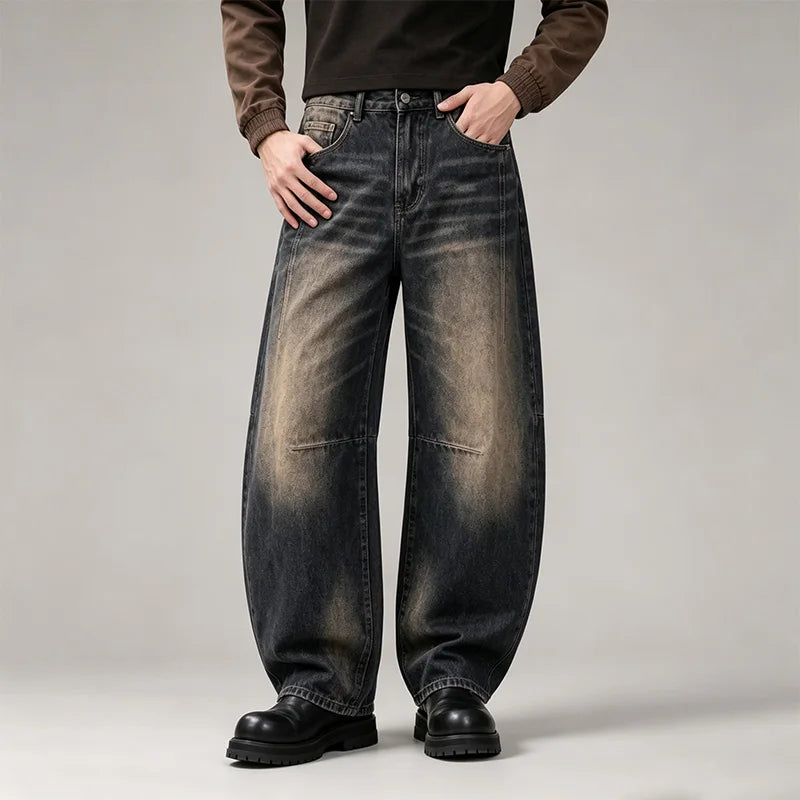 Mud Wash Wide Leg Jeans