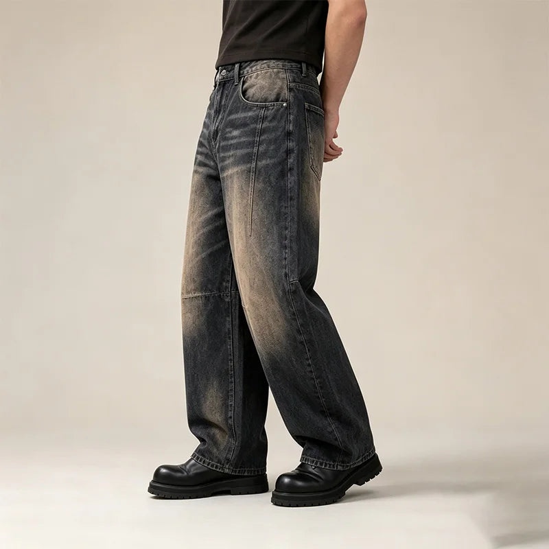 Mud Wash Wide Leg Jeans