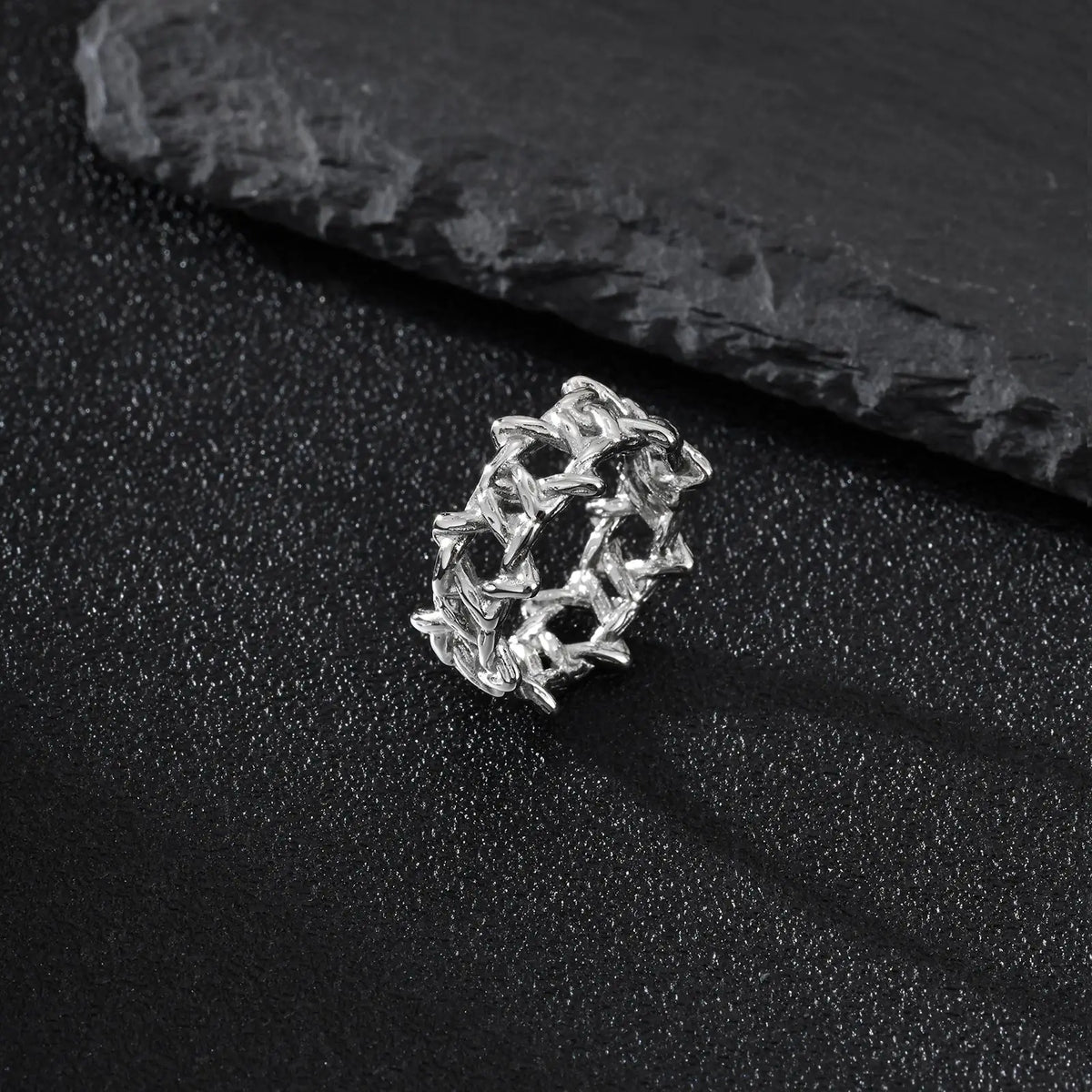 Thorn Star Stainless Steel Ring