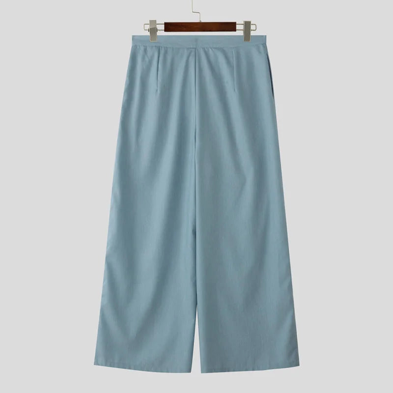 Lace-Up Wide Leg Joggers