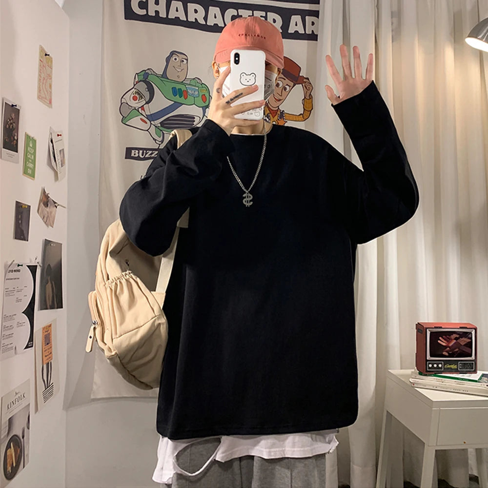 Oversized Cotton Long Sleeve Tee