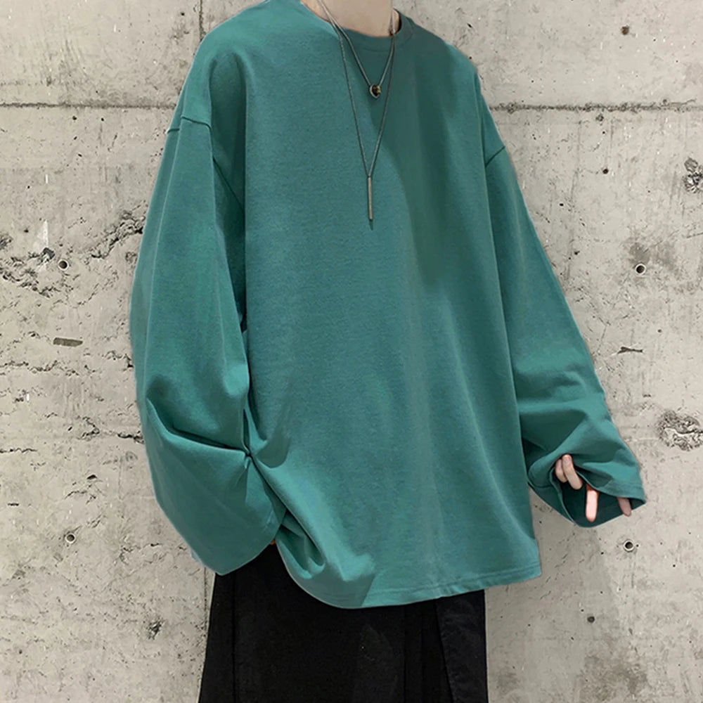 Oversized Cotton Long Sleeve Tee