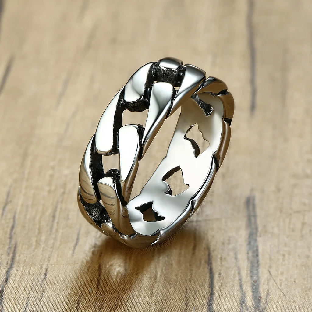 Streetwear steel ring