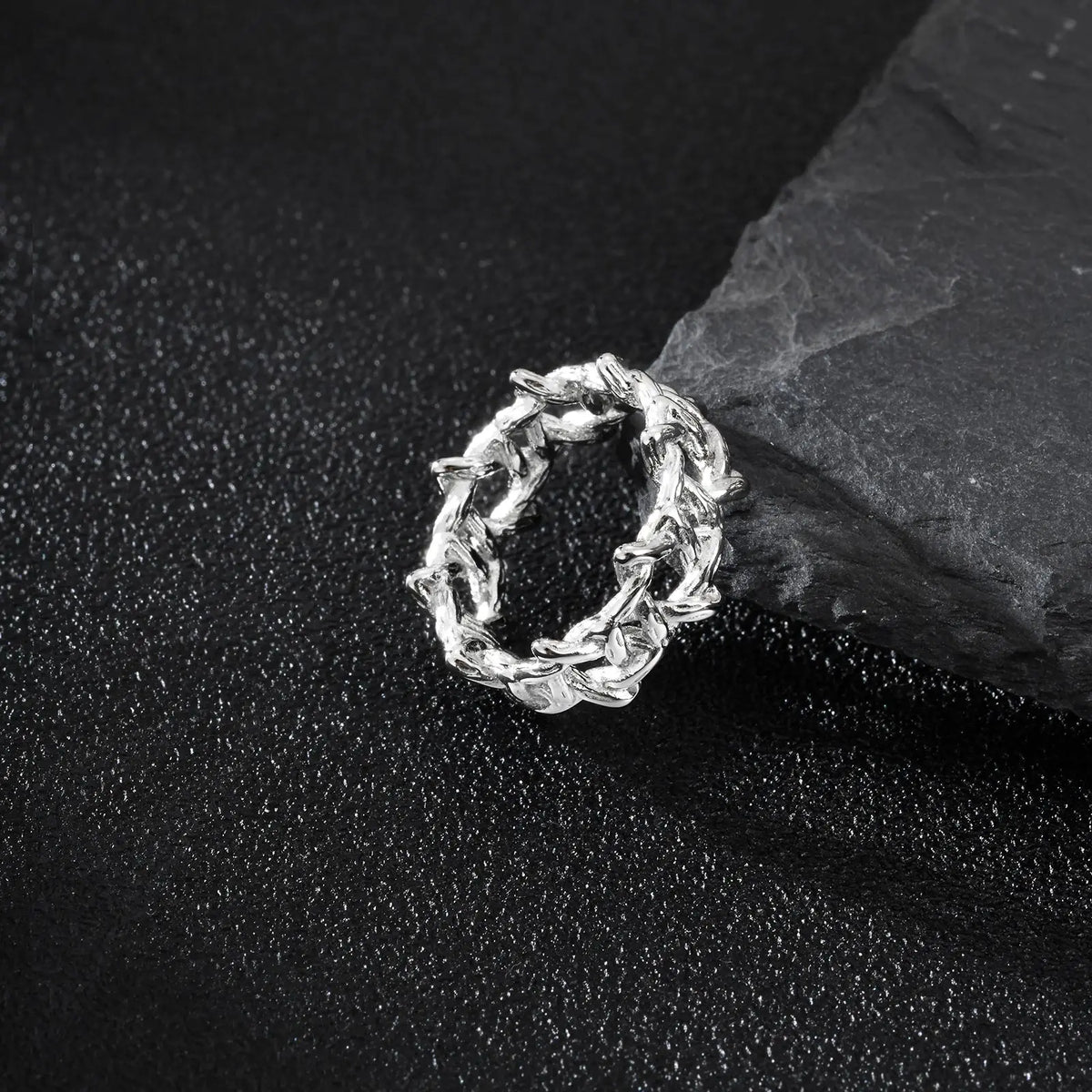 Thorn Star Stainless Steel Ring
