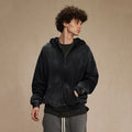 Oversized washed contrast hoodie