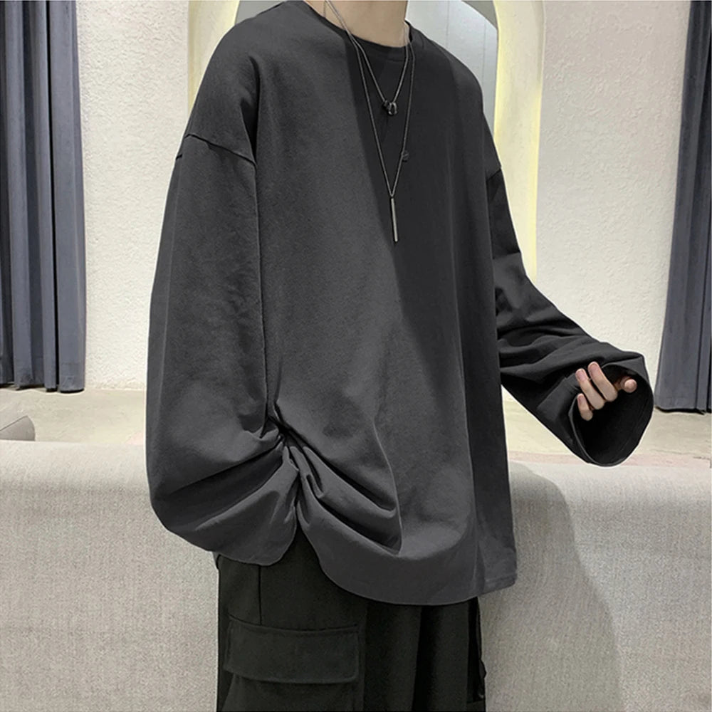 Oversized Cotton Long Sleeve Tee