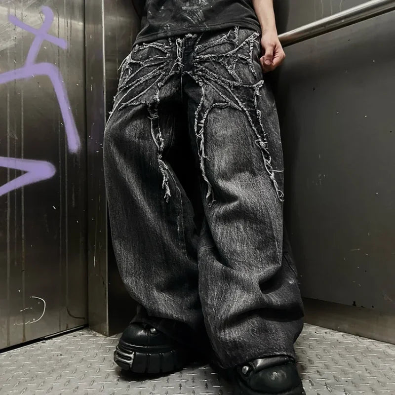 Spider Embroidered Phantom Jeans
