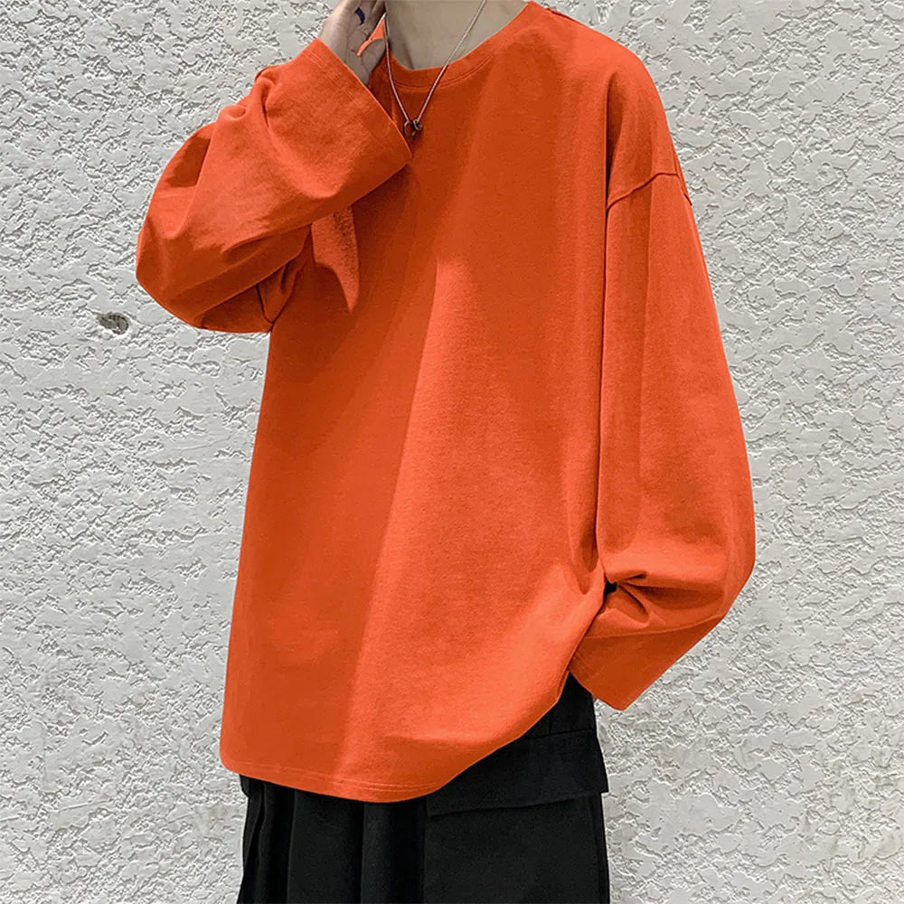 Oversized Cotton Long Sleeve Tee