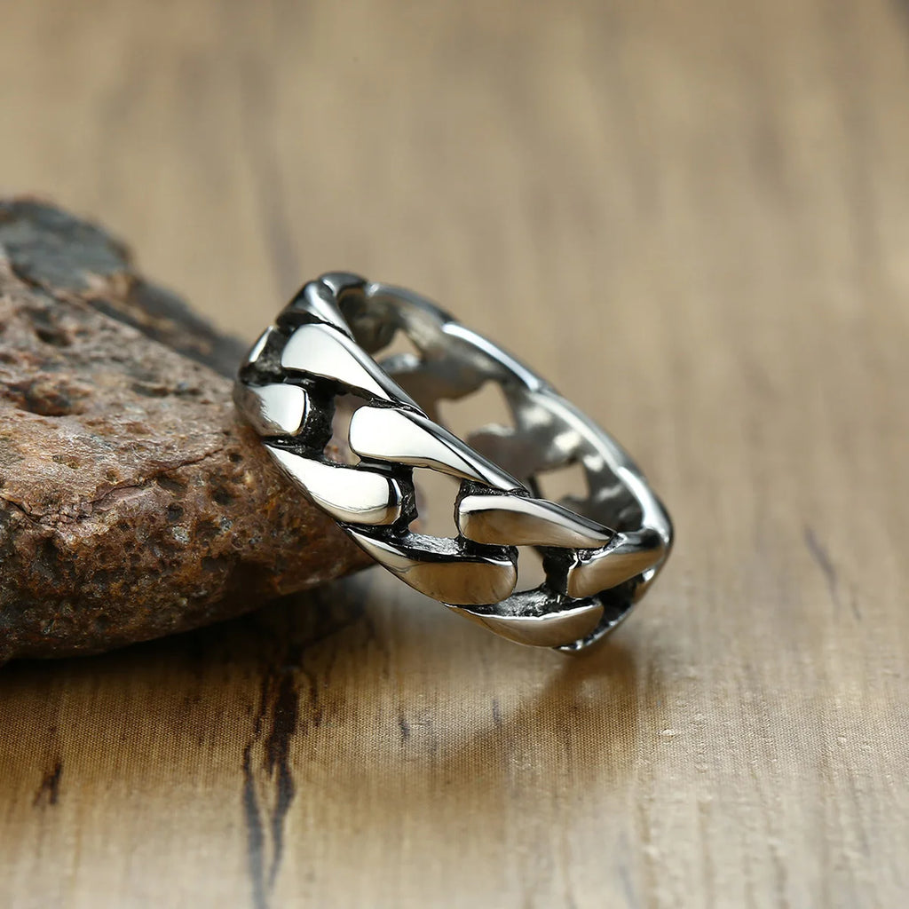 Streetwear steel ring