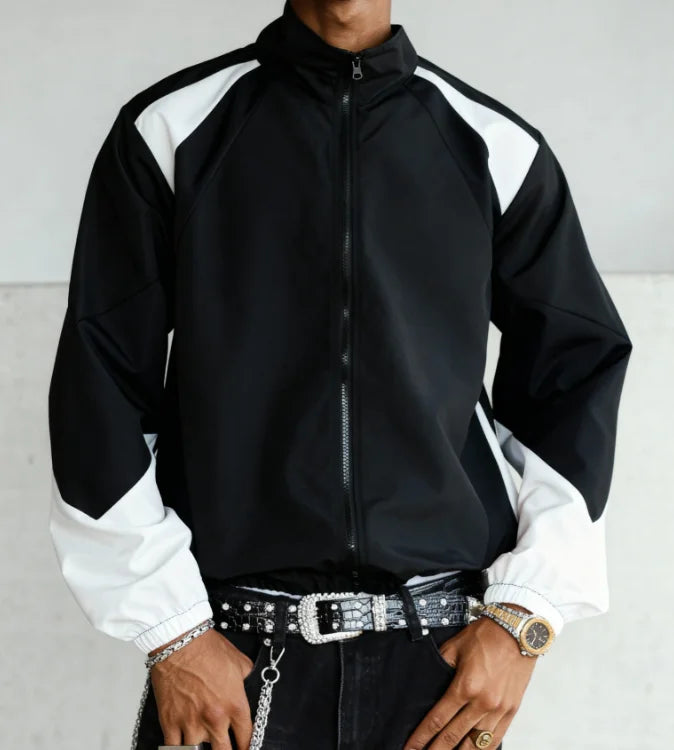 Color-Block Windproof Jacket