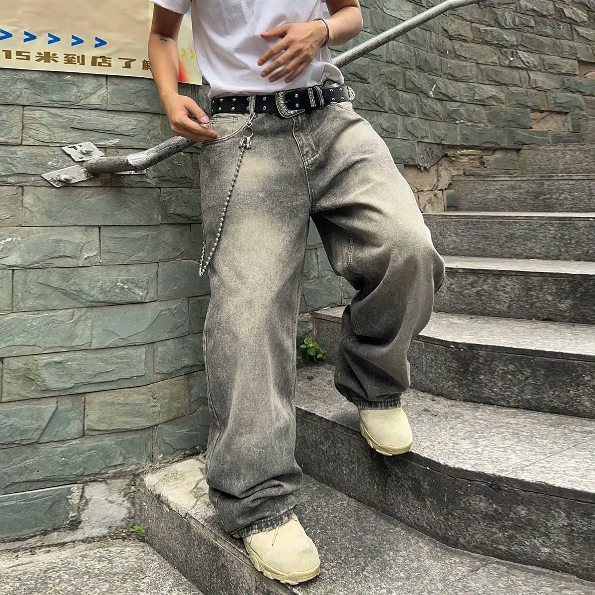 Y2K Stretchy Baggy Jeans