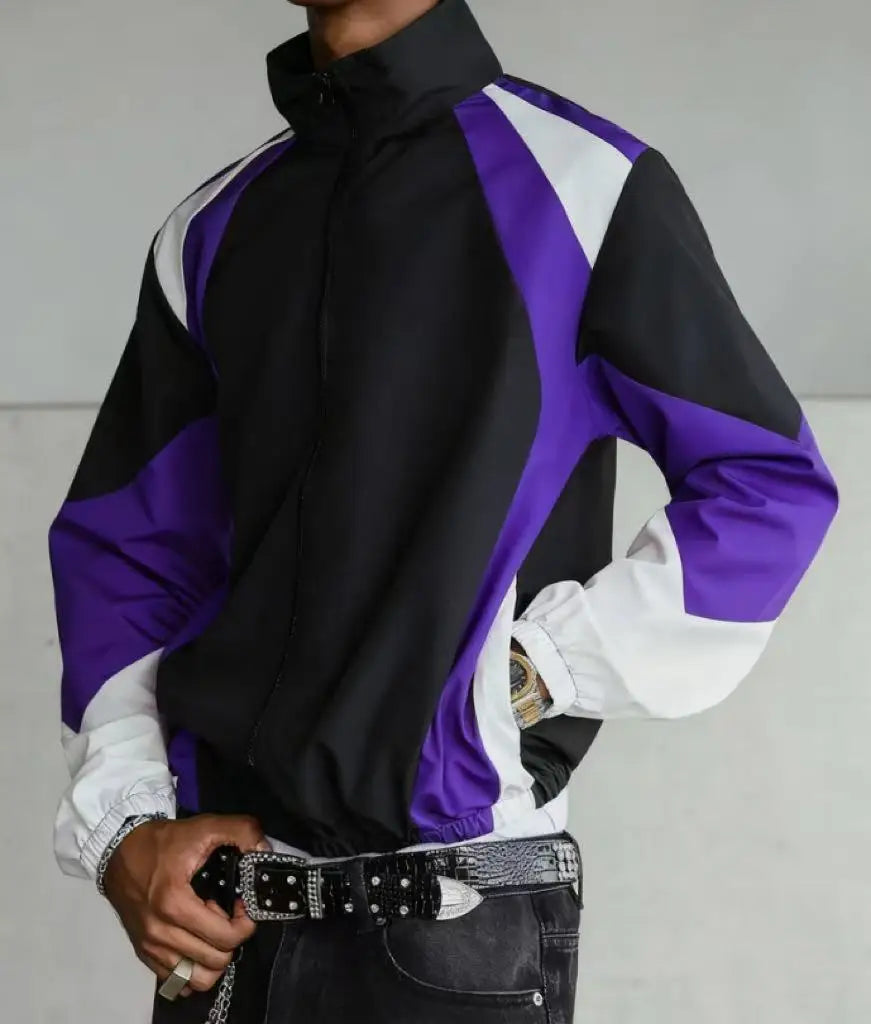 Color-Block Windproof Jacket