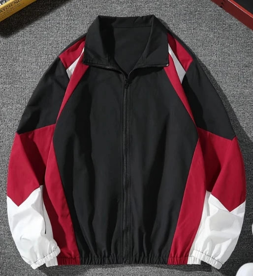 Color-Block Windproof Jacket
