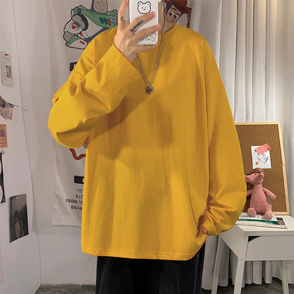 Oversized Cotton Long Sleeve Tee