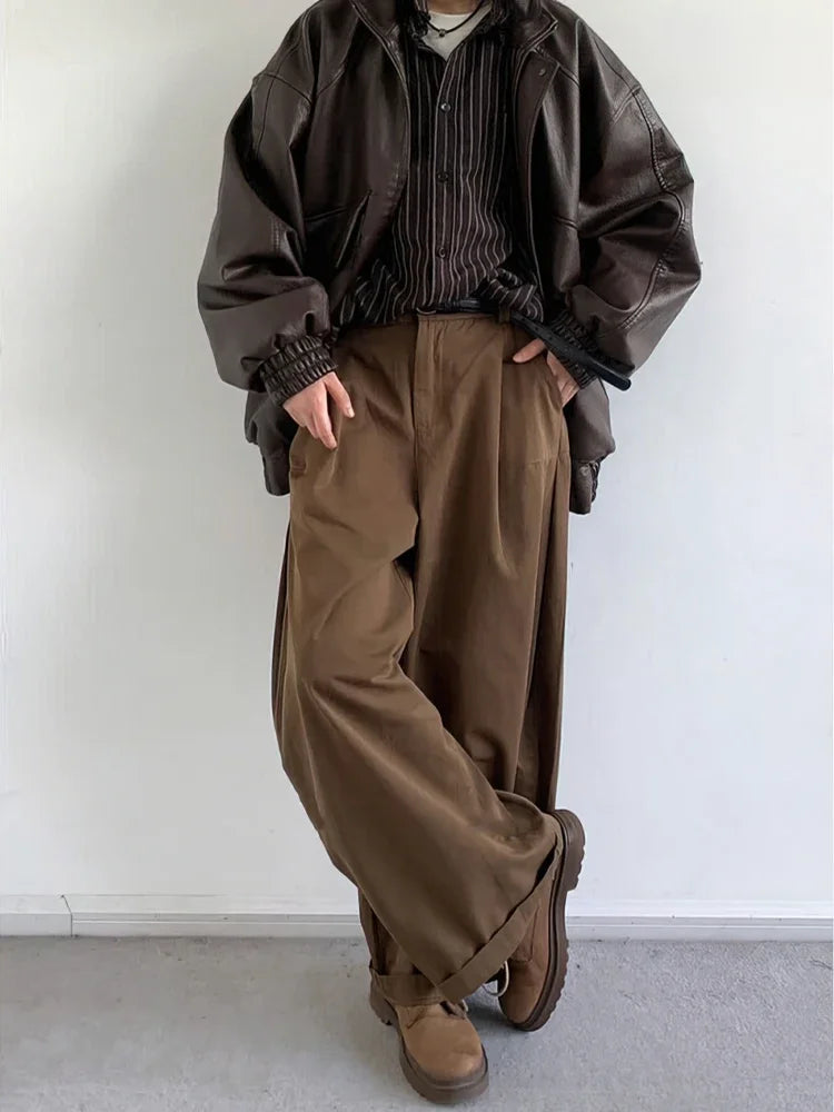 Y2K Wide Leg Suit Pants