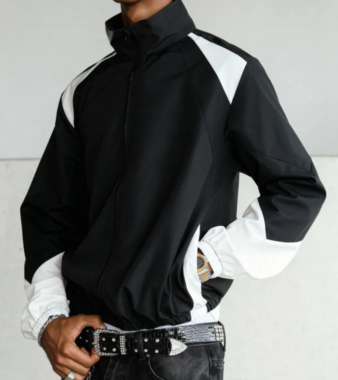 Color-Block Windproof Jacket