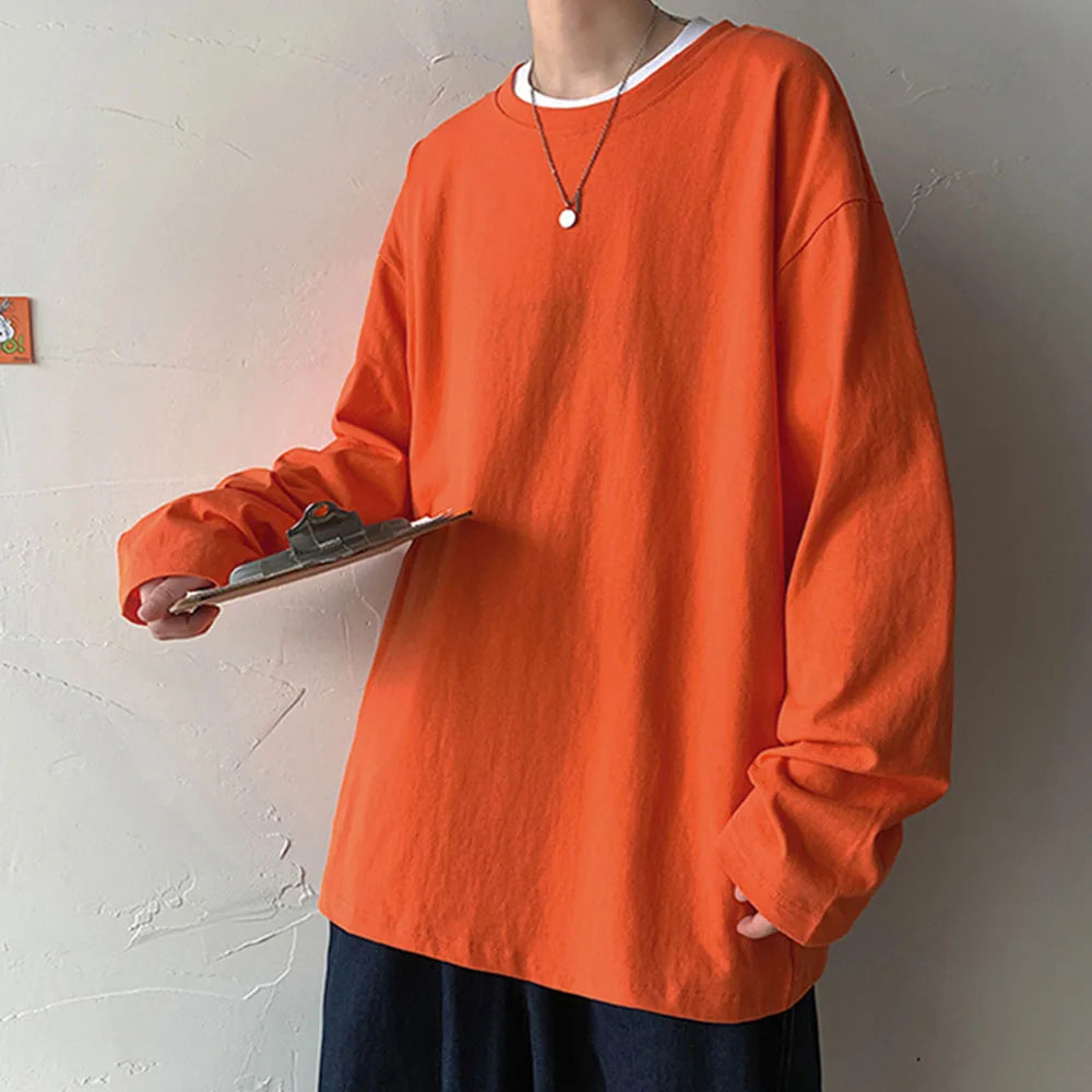Oversized Cotton Long Sleeve Tee