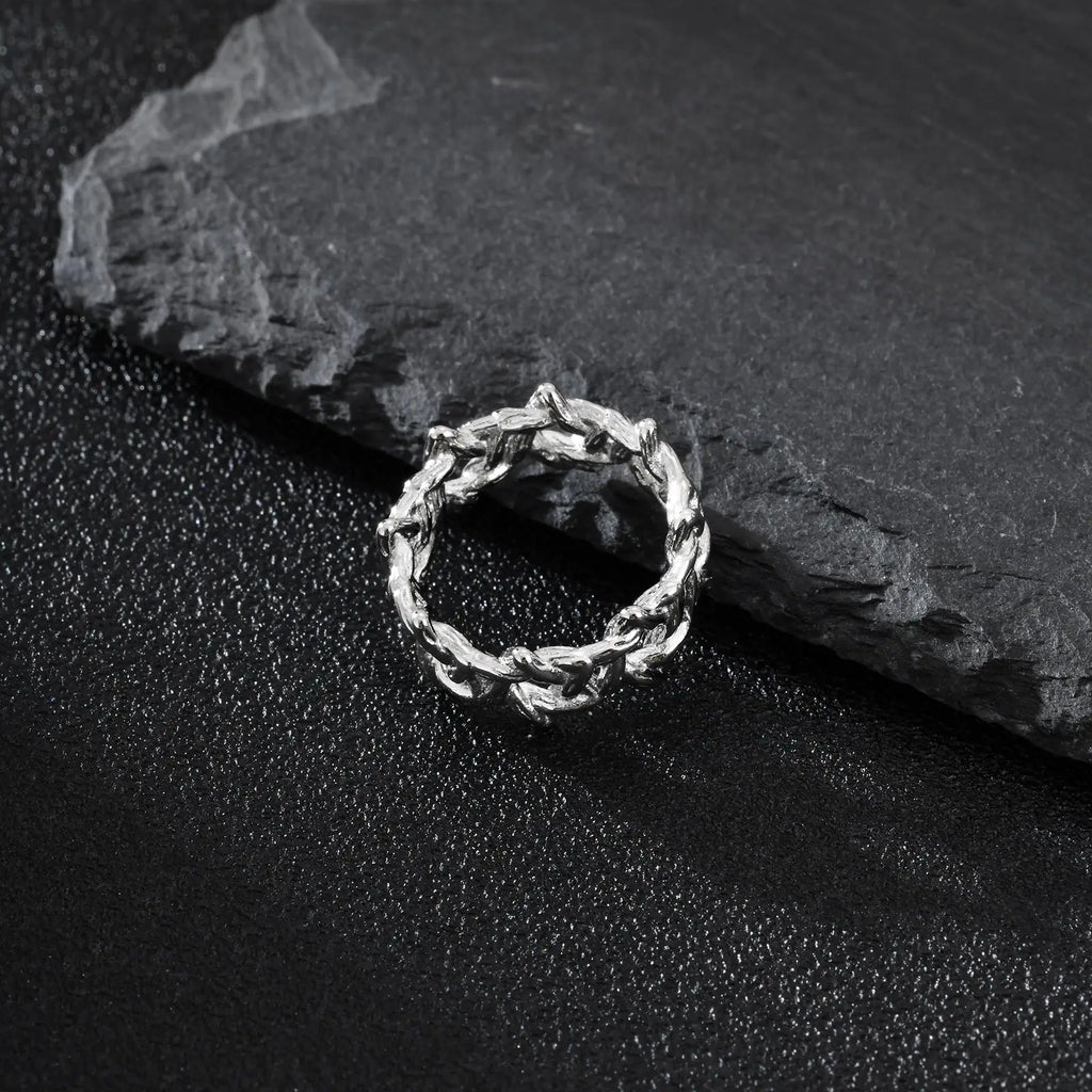 Thorn Star Stainless Steel Ring