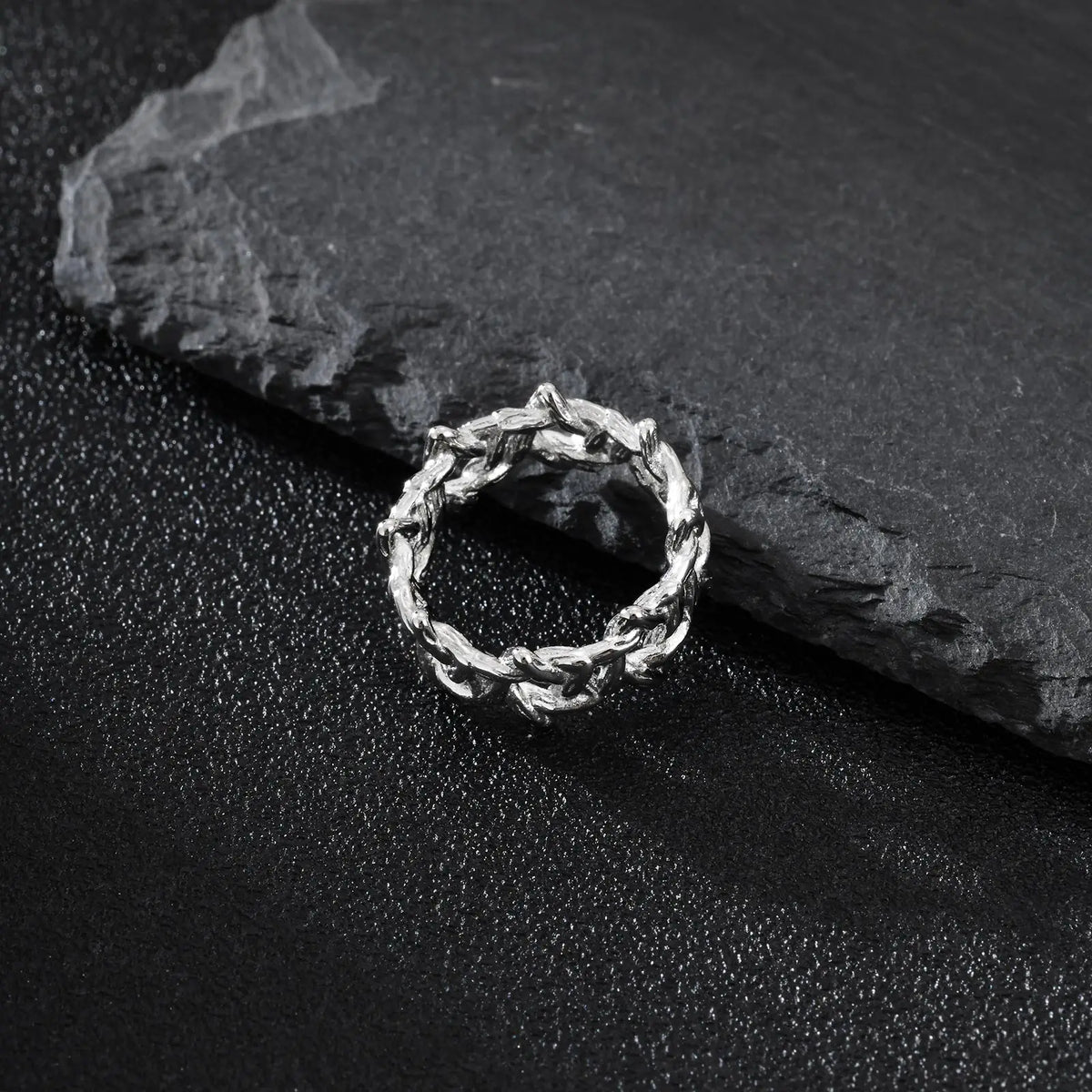 Thorn Star Stainless Steel Ring