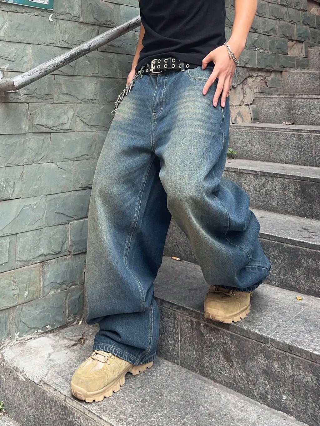 Y2K Stretchy Baggy Jeans