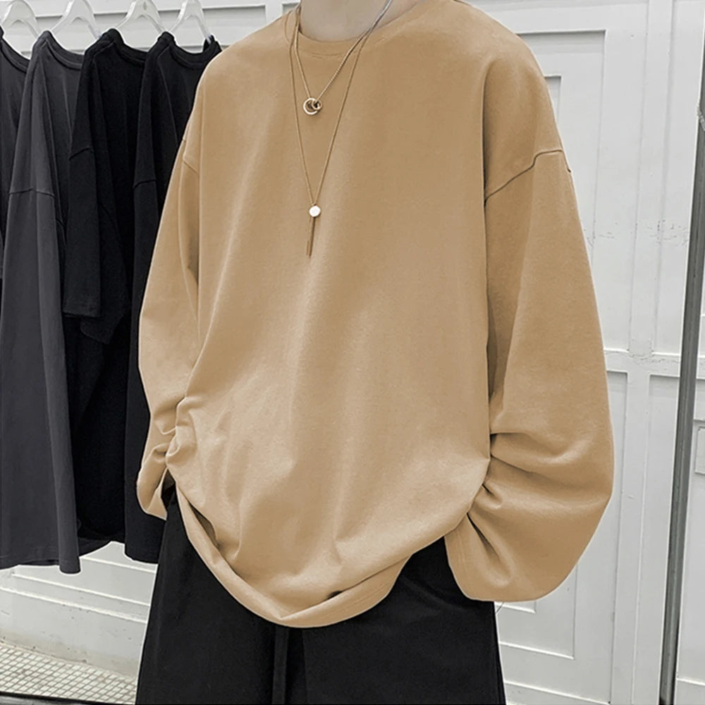 Oversized Cotton Long Sleeve Tee