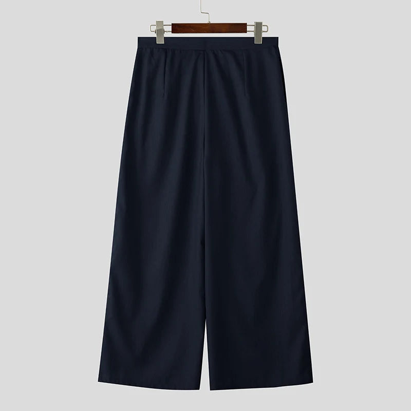 Lace-Up Wide Leg Joggers