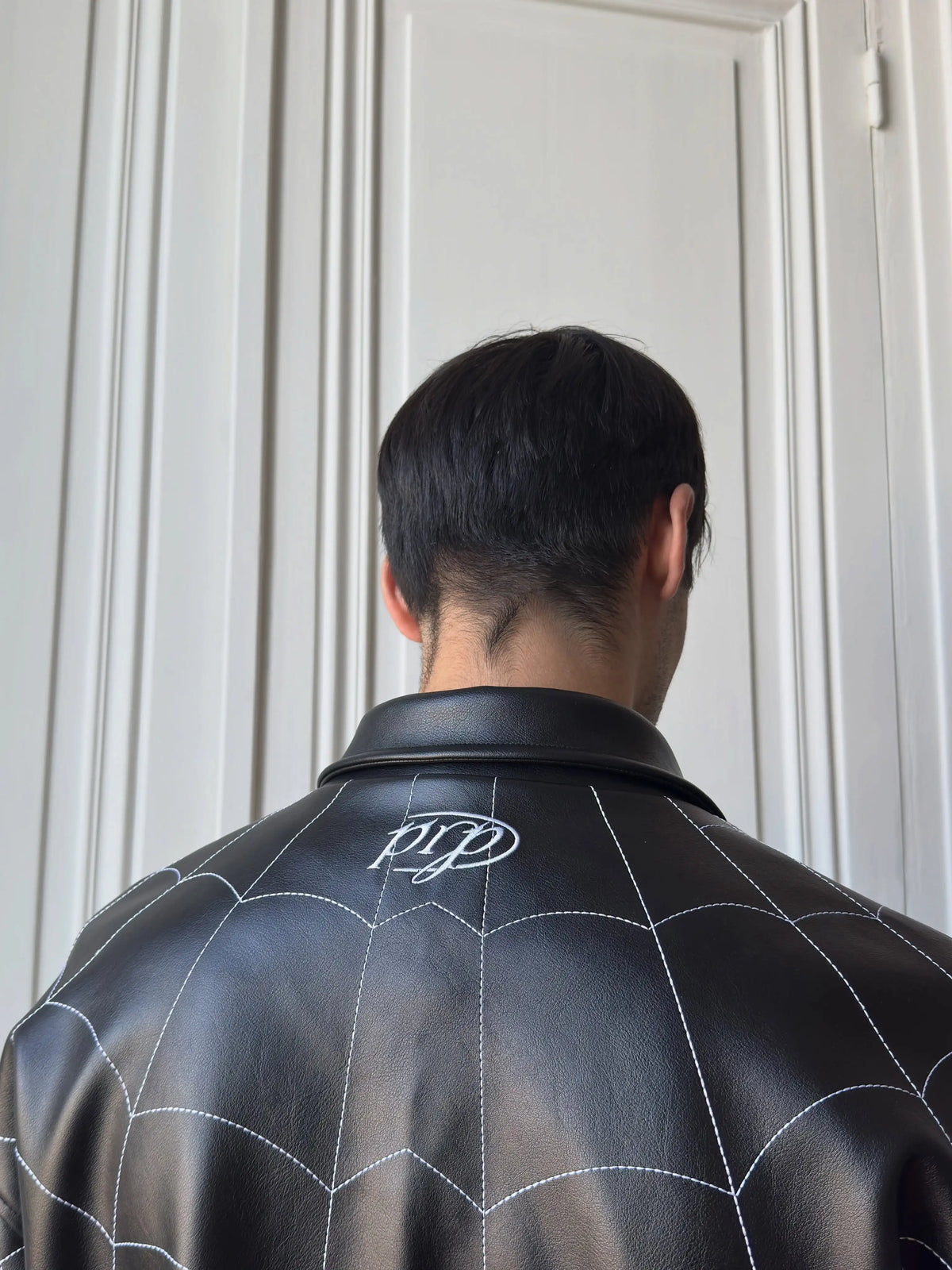 Spider Patchwork Leather Jacket