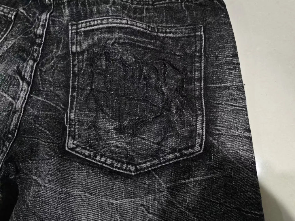 Spider Embroidered Phantom Jeans