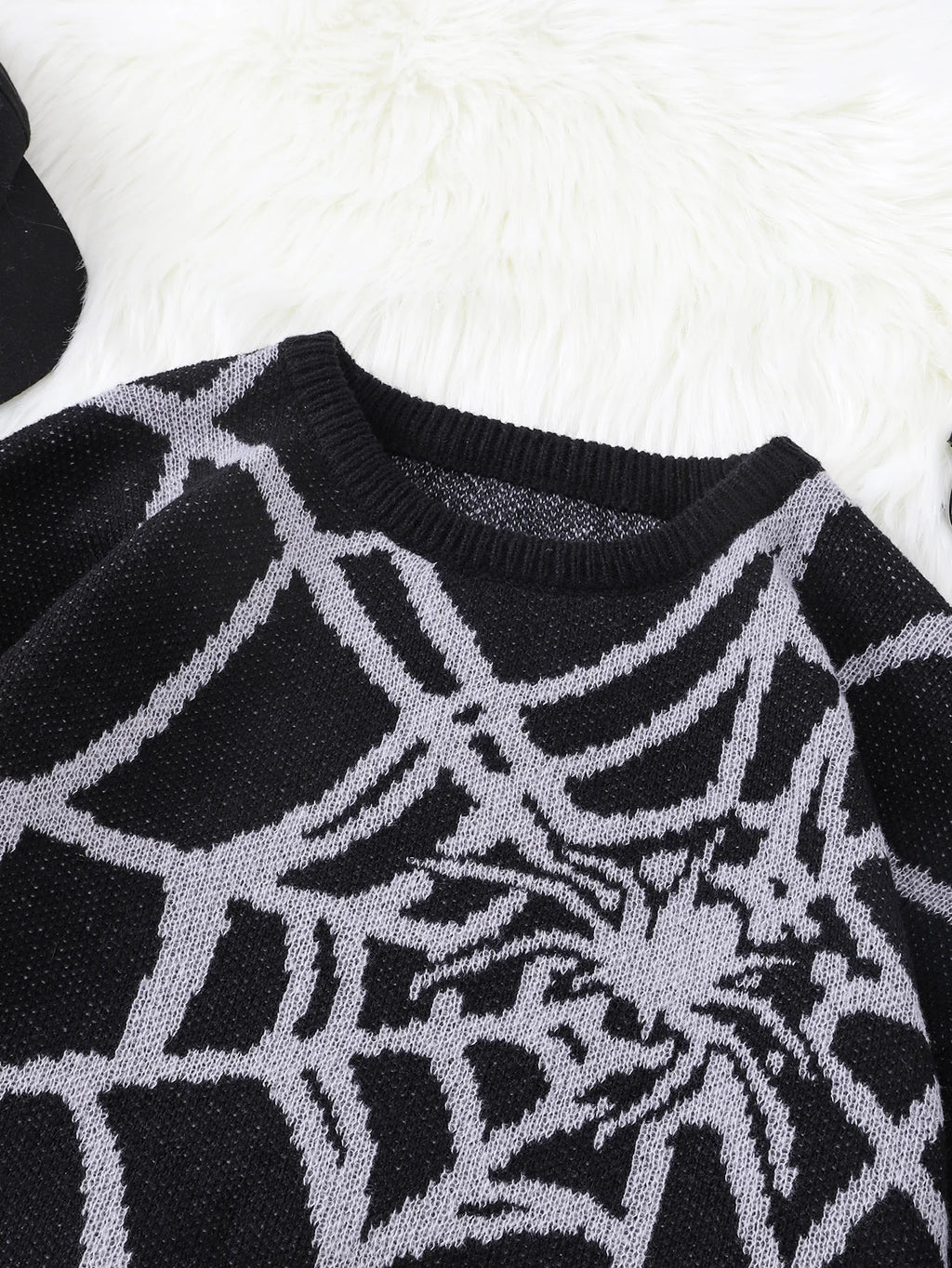 Spider Web Knit Sweater