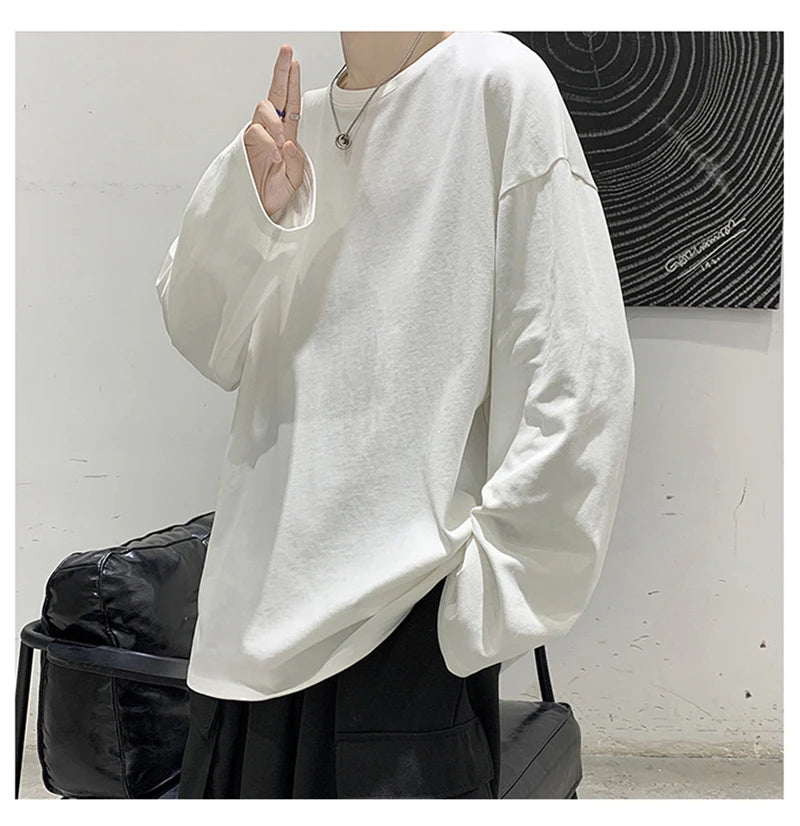 Oversized Cotton Long Sleeve Tee