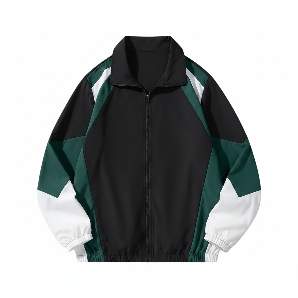 Color-Block Windproof Jacket