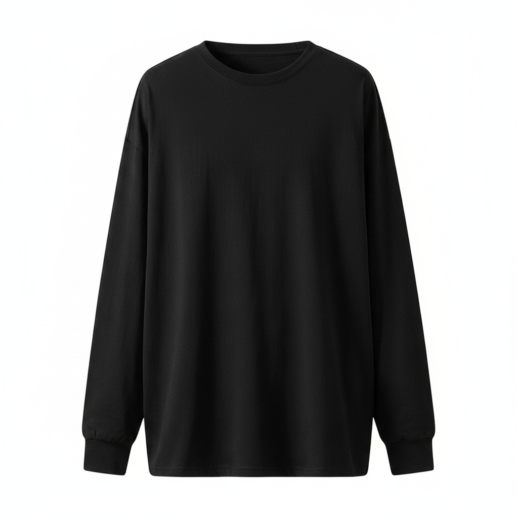Oversized Cotton Long Sleeve Tee